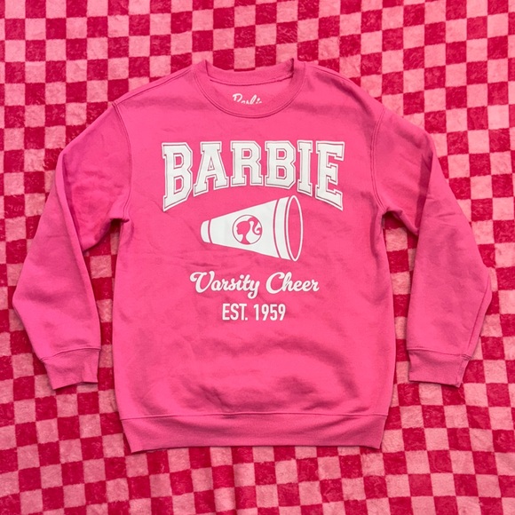 Barbie Sweaters - Barbie Pink Varsity Cheer Sweater